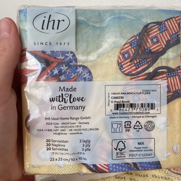 🌼 NWT ihr Ideal Home Range napkin bundle Party Napkins - Picture 6 of 7